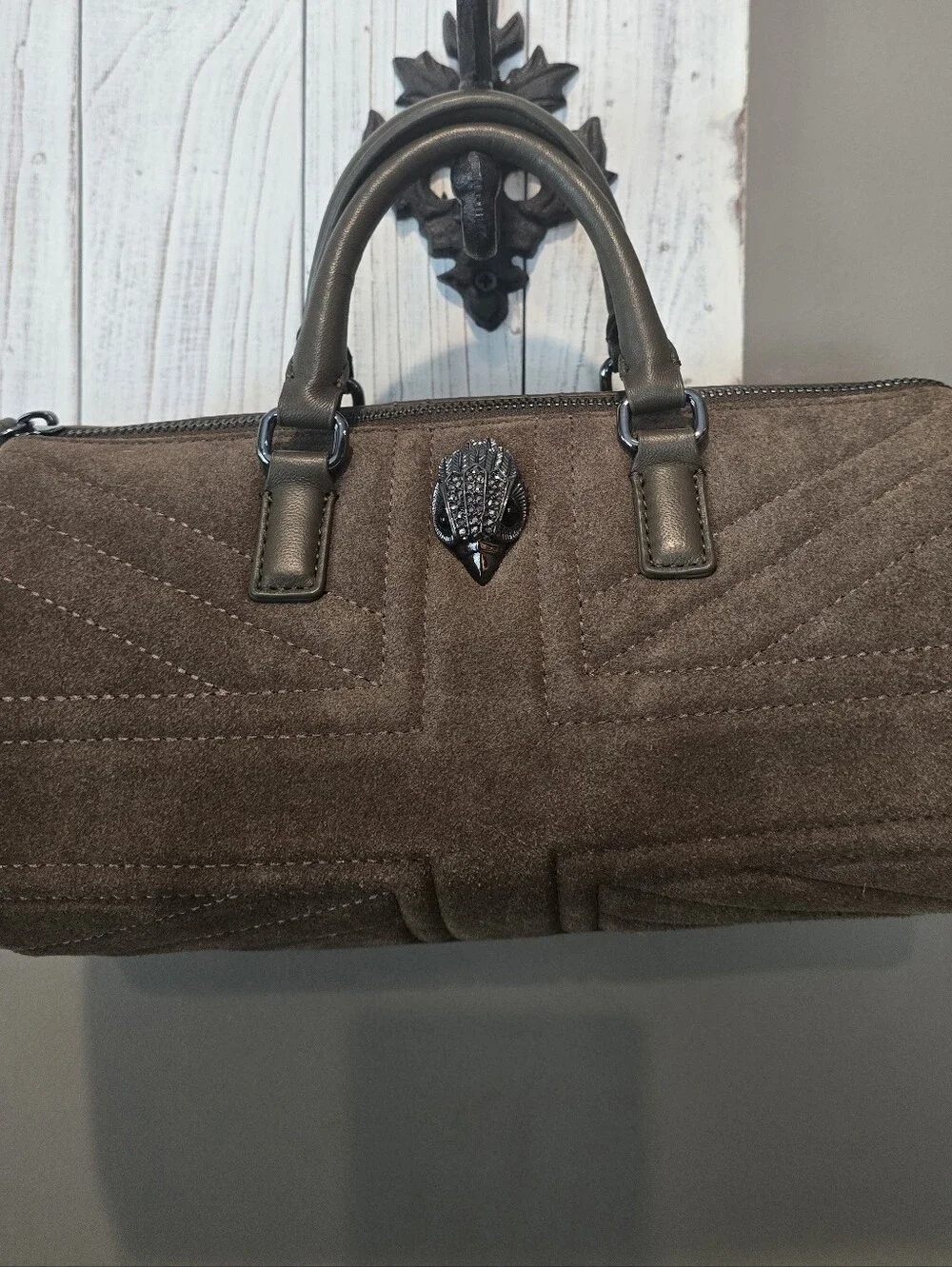 Kurt Geiger Quilted Barrel Bag